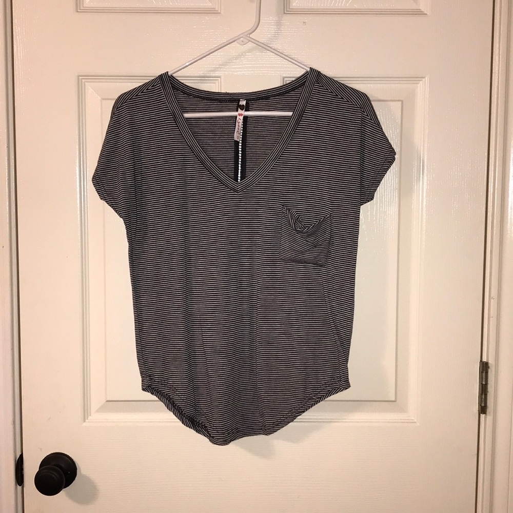 A striped tee